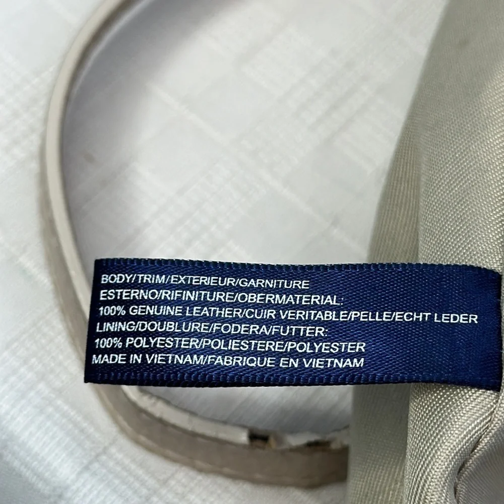 American leather co Austin Triple Entry Hobo in oat milk